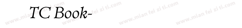 翔鶴黑體 TC Book字体转换